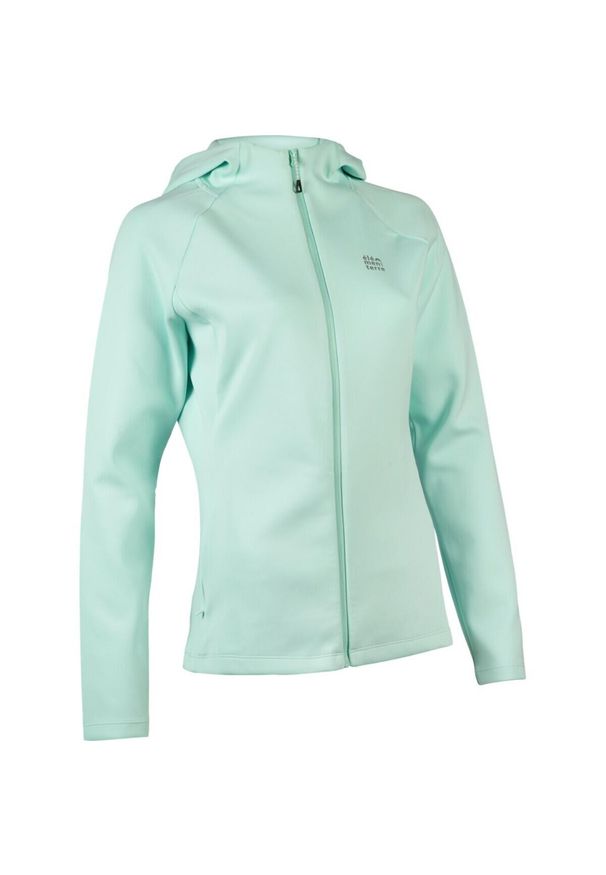 ELEMENTERRE - Damska kurtka z kapturem Élémenterre Knok. Typ kołnierza: kaptur. Kolor: niebieski. Sport: turystyka piesza