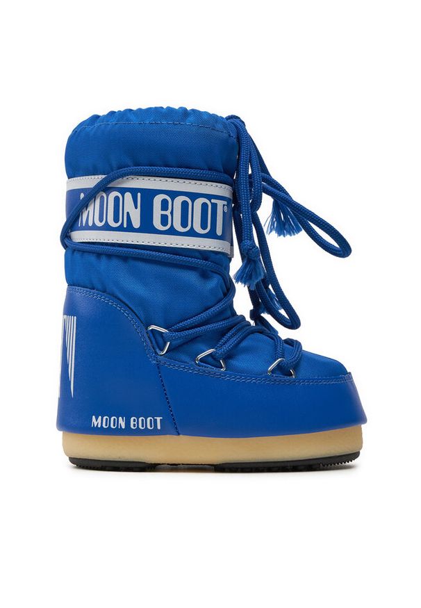 Śniegowce Moon Boot. Kolor: niebieski. Materiał: nylon