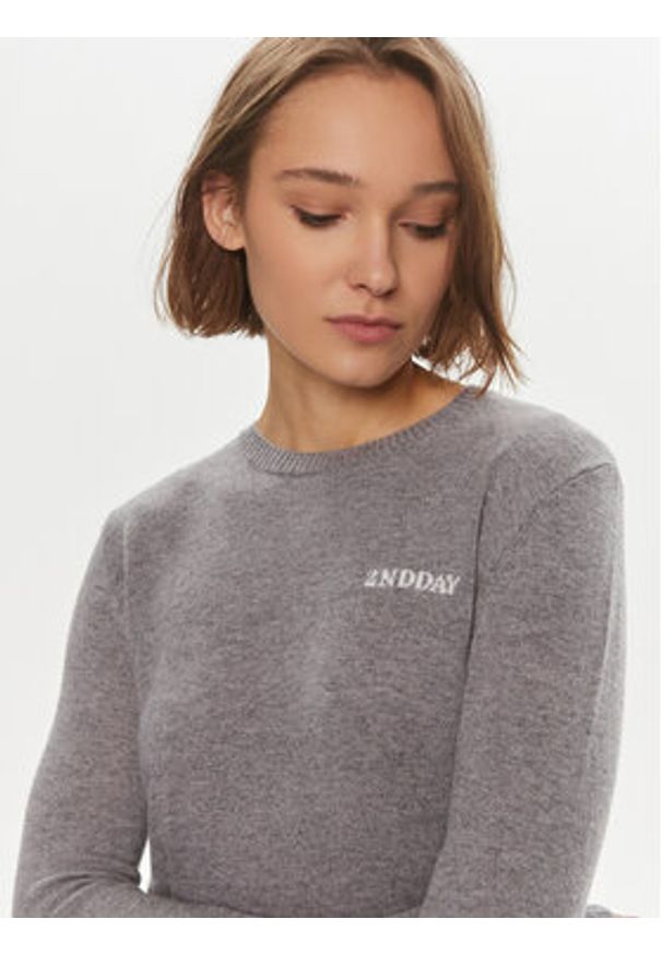 2NDDAY Sweter Lance 2000340408 Szary Regular Fit. Kolor: szary. Materiał: syntetyk