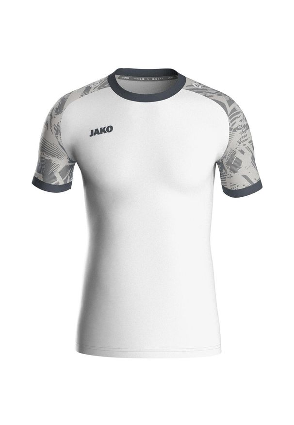 Koszulka dla dzieci Jako Iconic. Kolor: szary, biały, wielokolorowy. Sport: piłka nożna