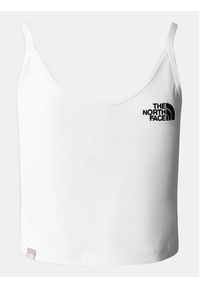 The North Face Top NF0A55AQ Biały Cropped Fit. Kolor: biały. Materiał: bawełna #4