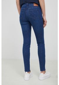 Wrangler jeansy SKINNY GOOD LIFE damskie medium waist. Kolor: niebieski #3