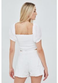 Superdry bluzka damska kolor biały gładka. Kolor: biały. Wzór: gładki #3