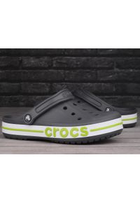 Klapki sportowe Crocs CROCBAND. Kolor: biały, szary, wielokolorowy, zielony. Styl: sportowy #2