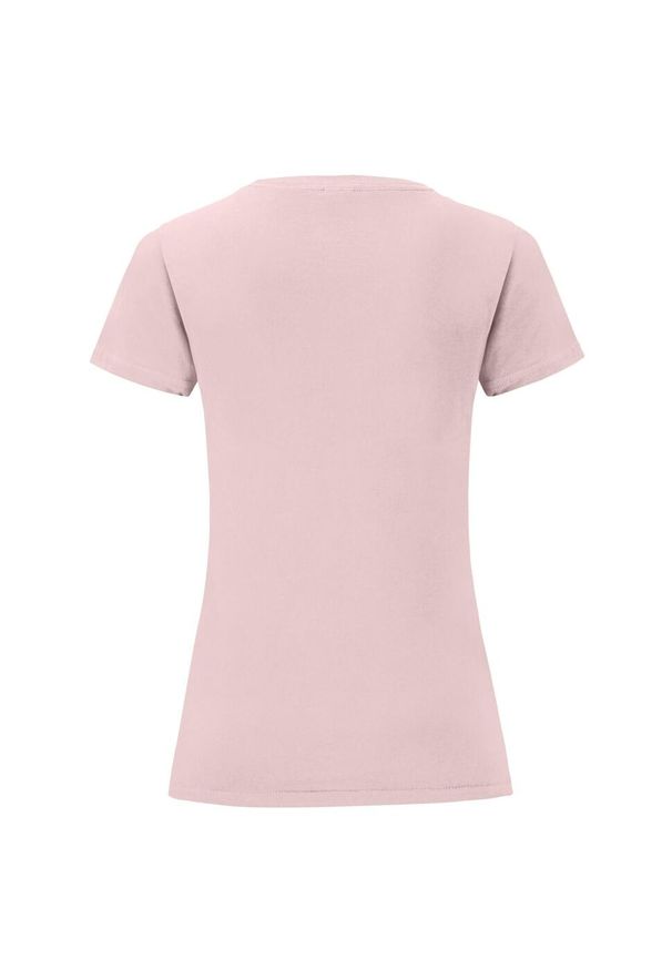 FRUIT OF THE LOOM - Koszulka Damska Iconic 150. Kolor: różowy. Sport: turystyka piesza
