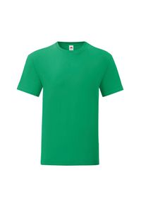 FRUIT OF THE LOOM - Kultowa Koszulka Unisex Dla Dorosłych. Kolor: zielony