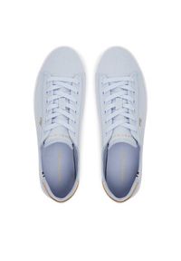 TOMMY HILFIGER - Tommy Hilfiger Sneakersy Vulc Canvas Lace Up Sneaker FW0FW08647 Błękitny. Kolor: niebieski. Materiał: materiał #3