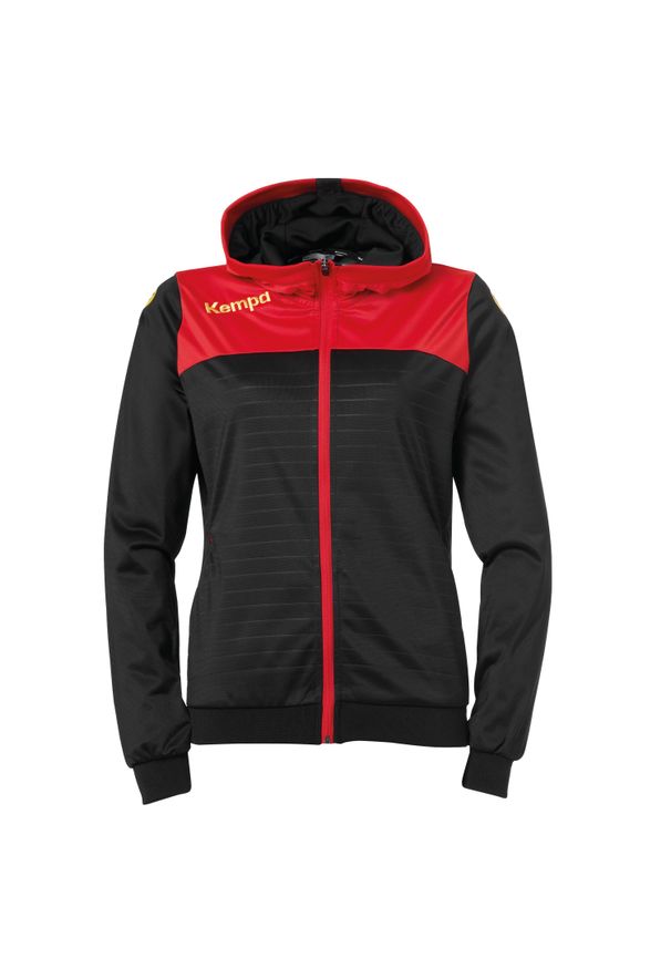 KEMPA - Kurtka z kapturem Kempa Femme Emotion 2.0. Typ kołnierza: kaptur. Kolor: czerwony, wielokolorowy, czarny. Sport: piłka ręczna