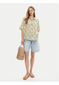 Roxy Koszula Beach Nostalgia ERJWT03665 Zielony Regular Fit. Kolor: zielony. Materiał: wiskoza #3