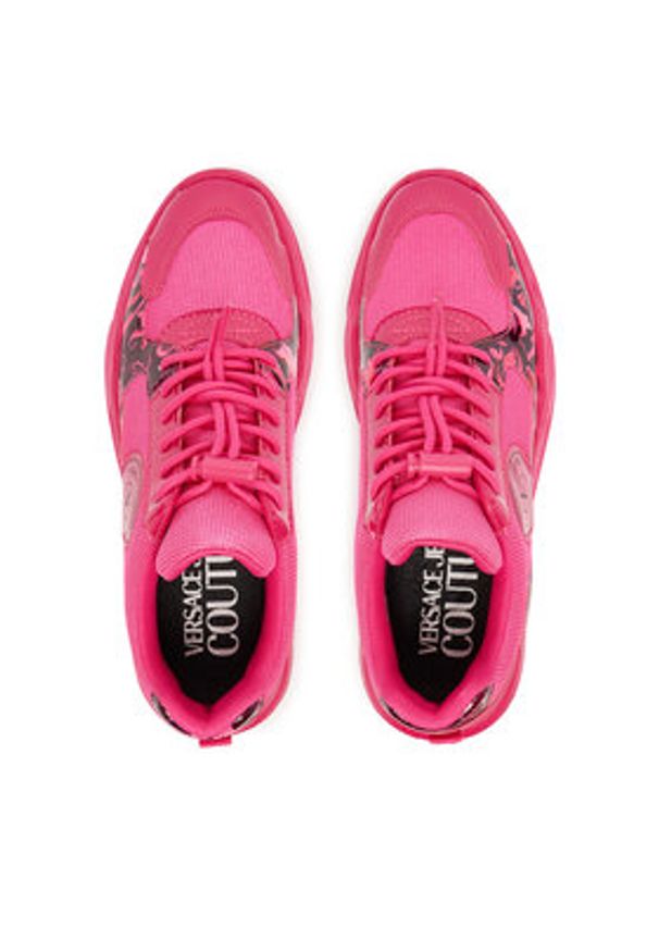 Versace Jeans Couture Sneakersy 79VA3SC7 ZSC80 U70 Różowy. Kolor: różowy. Materiał: materiał