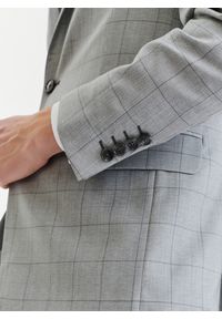 Pako Lorente - PAKO LORENTE – Szara wełniana marynarka garniturowa w kratę. Okazja: na komunię, na ślub cywilny, na wesele. Kolor: szary. Materiał: wełna. Styl: elegancki, klasyczny #2