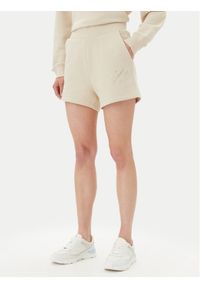 Armani Exchange Szorty sportowe XW000598 AF11852 U1092 Beżowy Regular Fit. Kolor: beżowy. Materiał: bawełna
