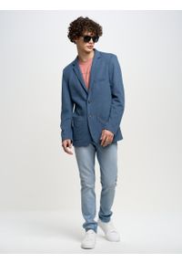 Big-Star - Spodnie jeans męskie dopasowane Martin 213. Kolor: niebieski. Styl: retro, elegancki #6
