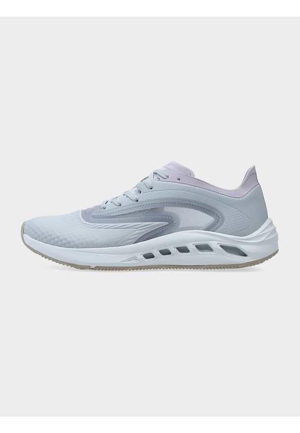4f - 4F Buty treningowe GECKO LITE X z przewiewną cholewką damskie - szare 39. Kolor: szary. Materiał: mikrofibra, materiał, guma, elastan. Szerokość cholewki: normalna. Sport: fitness