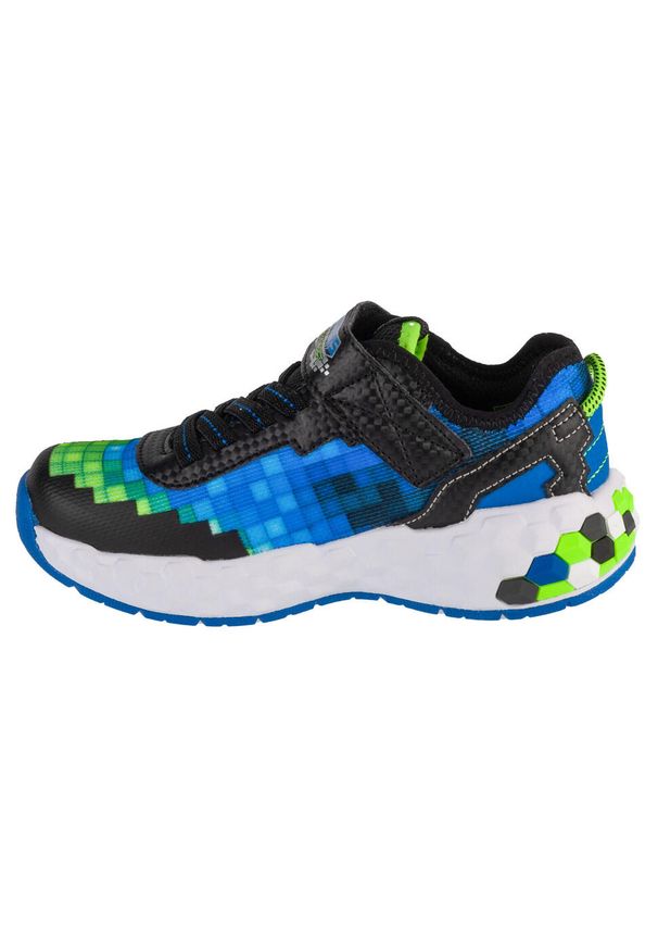 skechers - Buty sportowe Sneakersy chłopięce, Skechers Mega-Craft 2.0. Kolor: niebieski. Materiał: materiał, tkanina, syntetyk. Szerokość cholewki: normalna. Model: Skechers Sport. Sport: turystyka piesza