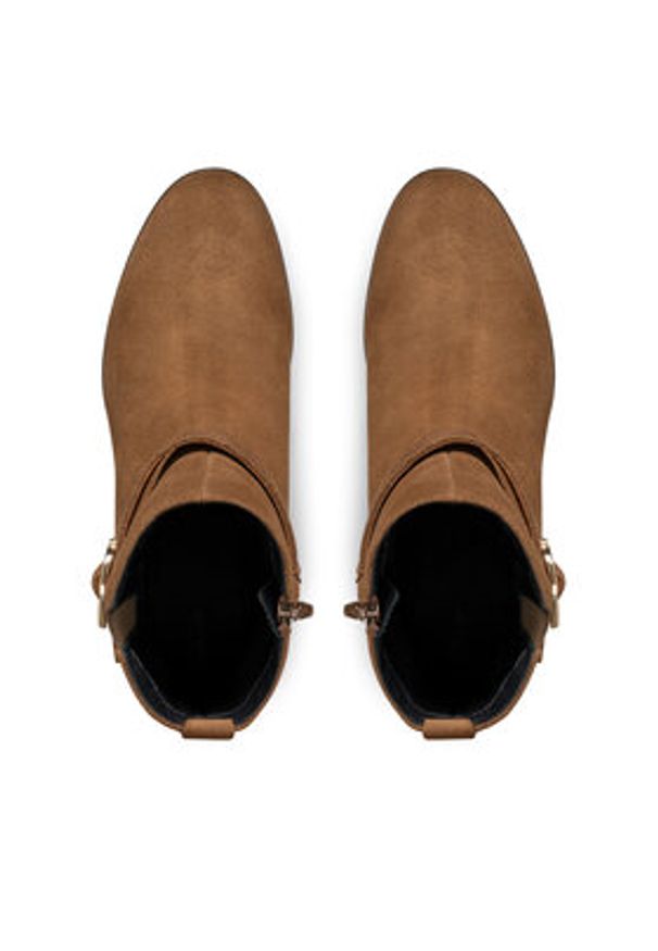 Geox Botki D Walk Pleasure 55 D46XBA 00022 C6372 Brązowy. Kolor: brązowy. Materiał: zamsz, skóra
