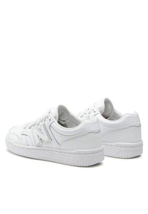 New Balance Sneakersy BB480L3W Biały. Kolor: biały. Materiał: skóra