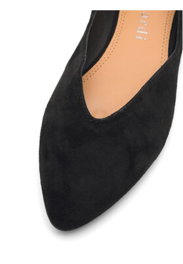 Sergio Bardi Baleriny RST-B1031-03SB Czarny. Kolor: czarny. Materiał: zamsz, skóra