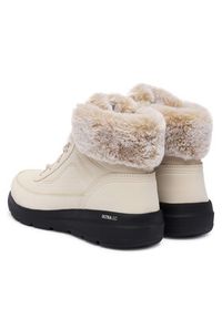 skechers - Skechers Botki Glacial Ultra 144199/NTBK Beżowy. Kolor: beżowy. Materiał: skóra #5