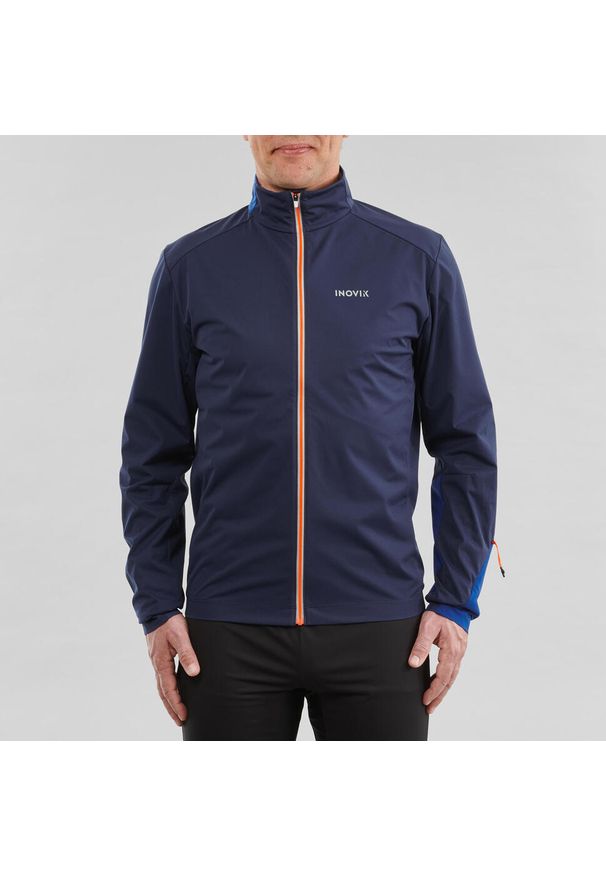 INOVIK - Bluza narciarska XC S SOFT 500 męska. Kolor: niebieski. Materiał: poliester, materiał, elastan. Sport: narciarstwo
