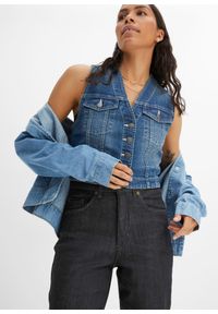 bonprix - Dżinsy Mom ze stretchem, high waist. Stan: podwyższony. Kolor: czarny #2