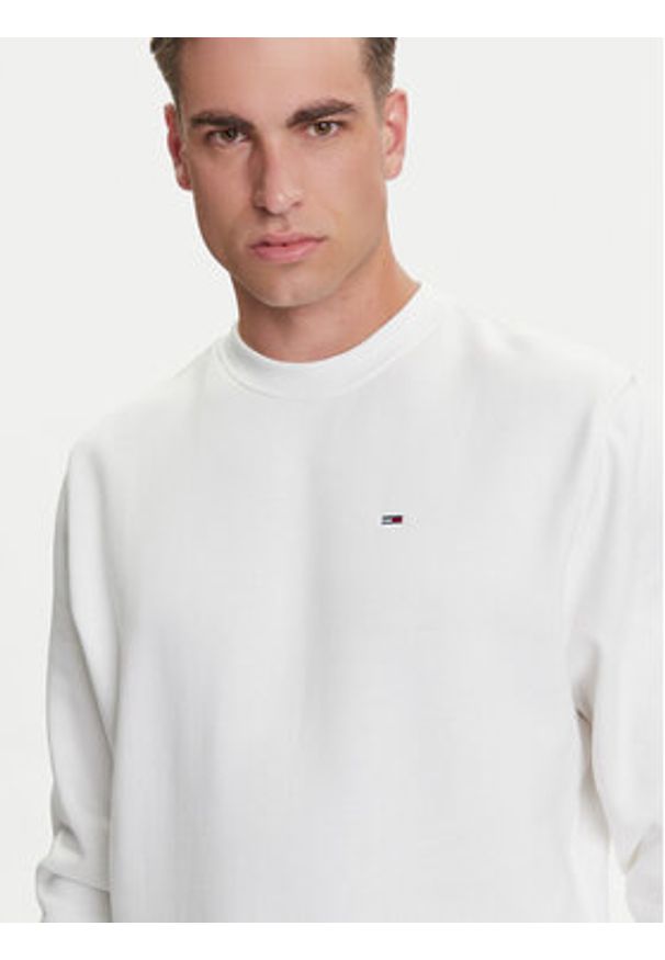 Tommy Jeans Bluza DM0DM20741 Écru Regular Fit. Materiał: bawełna