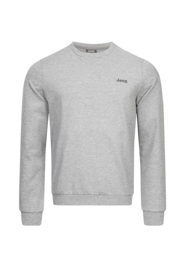 Jeep Męski Sweatshirt 2XL - Komfortowa Bawełna z Okrągłym Szyciem. Kolor: wielokolorowy. Materiał: poliester, bawełna