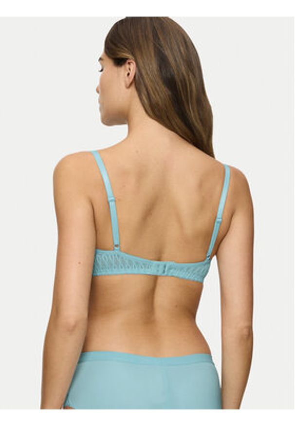 Triumph Biustonosz z fiszbiną Aura Spotlight 10216459 Niebieski. Kolor: niebieski. Materiał: syntetyk