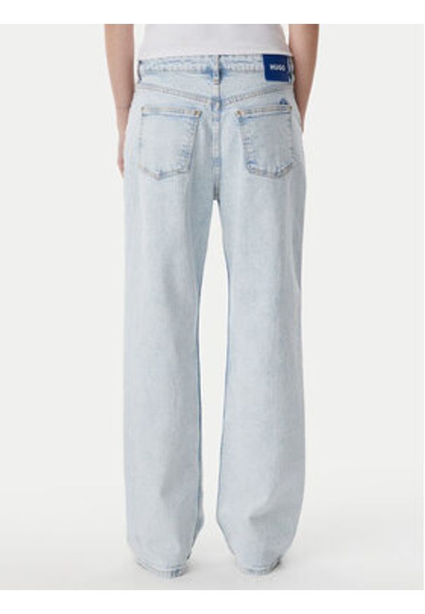 Hugo - HUGO Jeansy Elyah 50520605 Błękitny Regular Fit. Kolor: niebieski