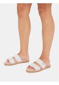 TOMMY HILFIGER - Tommy Hilfiger Espadryle Th Leather Flat Esp Sandal FW0FW07931 Czarny. Kolor: czarny #8