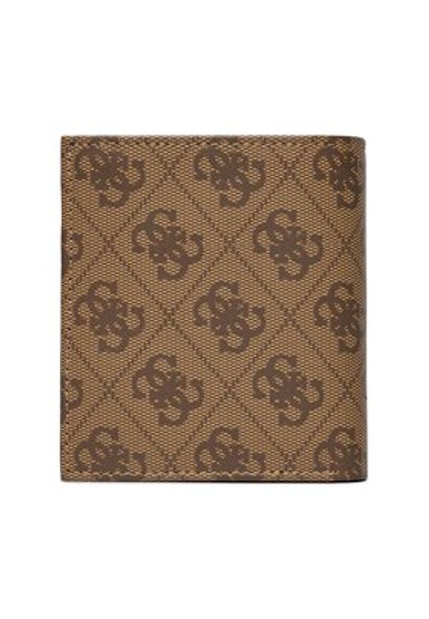 Guess Duży Portfel Męski SMVELE LEA22 Beżowy. Kolor: beżowy. Materiał: skóra