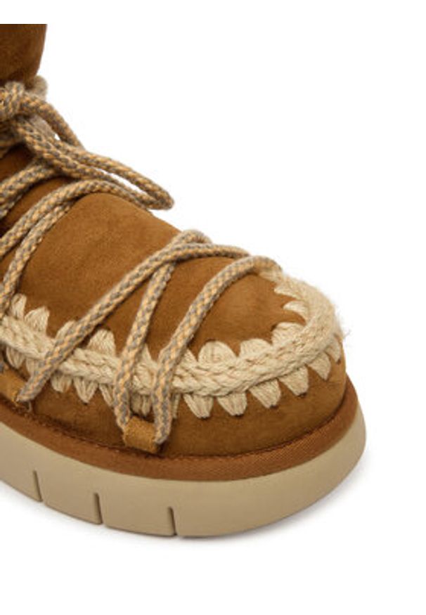 Mou Śniegowce MU.FW531024A Brązowy. Kolor: brązowy. Materiał: zamsz, skóra