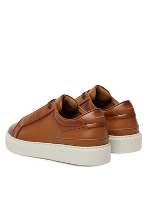 BOSS Sneakersy Gary 50546855 Brązowy. Kolor: brązowy. Materiał: skóra