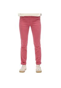 Spodnie turystyczne damskie Superdry Mid Rise. Kolor: różowy. Materiał: elastan, bawełna. Sport: turystyka piesza