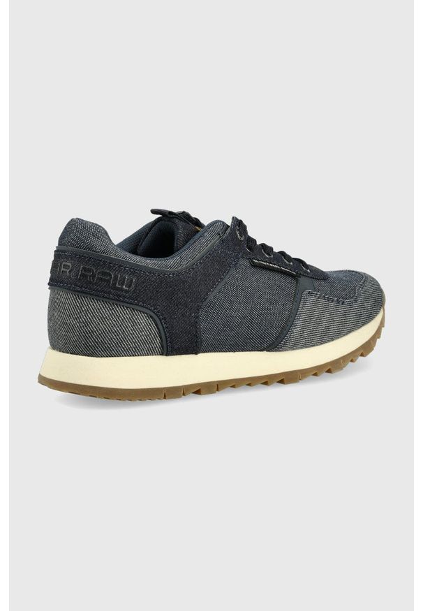G-Star RAW - G-Star Raw sneakersy calow iii kolor granatowy. Nosek buta: okrągły. Zapięcie: sznurówki. Kolor: niebieski. Materiał: guma