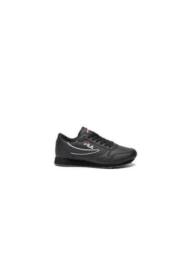 Buty do chodzenia męskie Fila Orbit. Zapięcie: sznurówki. Kolor: czarny. Materiał: guma, skóra, tkanina, materiał, syntetyk. Szerokość cholewki: normalna. Sport: turystyka piesza