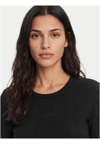 Calvin Klein T-Shirt Varigated LV044F211G Czarny Slim Fit. Kolor: czarny. Materiał: bawełna #5