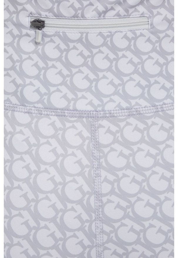 Guess legginsy damskie kolor szary wzorzyste. Stan: podwyższony. Kolor: szary. Materiał: dzianina, poliester