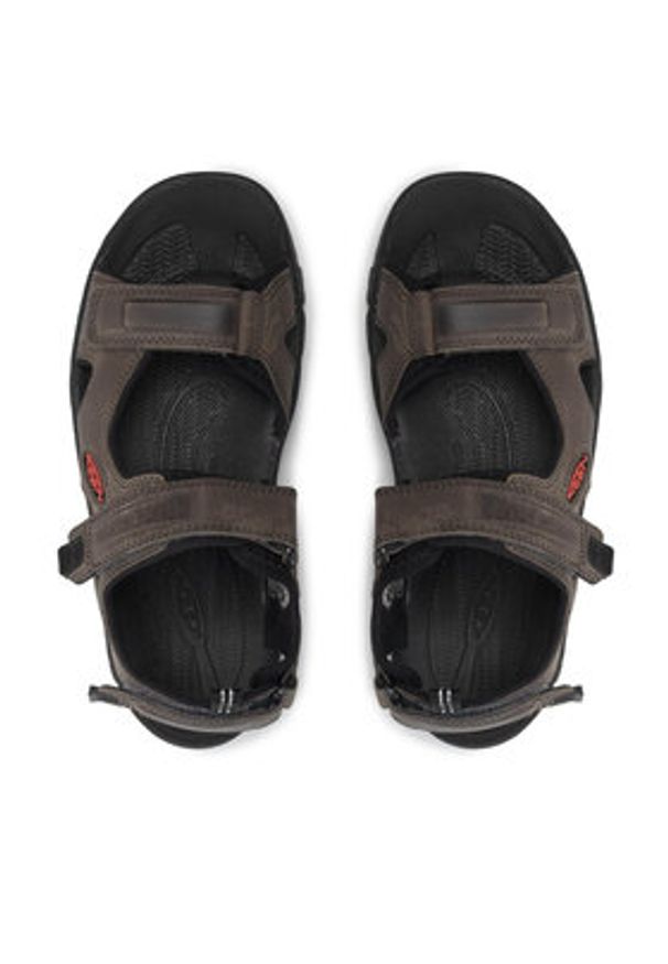 keen - Keen Sandały Targhe III Open Toe Sandal 1022424 Szary. Nosek buta: otwarty. Kolor: szary. Materiał: skóra, nubuk