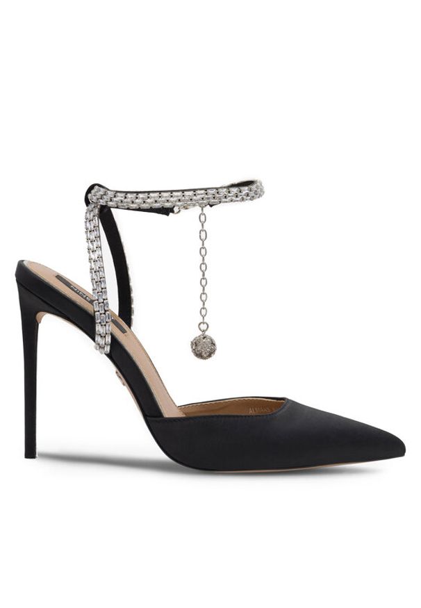 Nine West Sandały ALMAAS SJ1483-2 Czarny. Kolor: czarny. Materiał: materiał