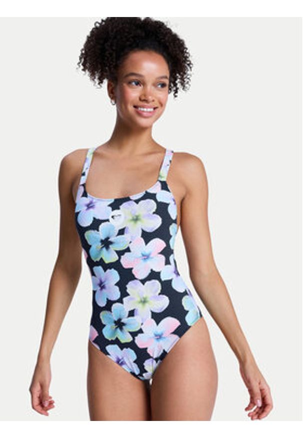Roxy Strój kąpielowy Roxy Active ERJX103813 Kolorowy. Materiał: syntetyk. Wzór: kolorowy