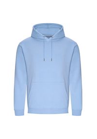 AWDIS - Organiczna Bluza Z Kapturem Unisex Dla Dorosłych. Typ kołnierza: kaptur. Kolor: niebieski
