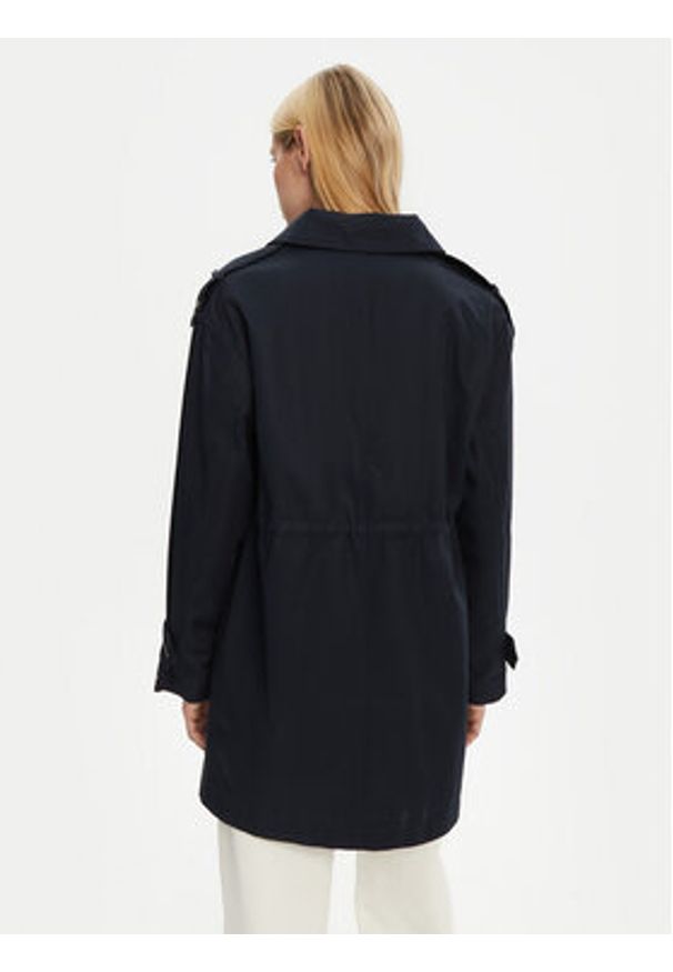 TOMMY HILFIGER - Tommy Hilfiger Parka Essential WW0WW43742 Granatowy Regular Fit. Kolor: niebieski. Materiał: bawełna