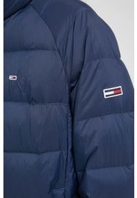 Tommy Jeans kurtka puchowa damska kolor granatowy przejściowa. Kolor: niebieski. Materiał: puch. Długość rękawa: raglanowy rękaw #6