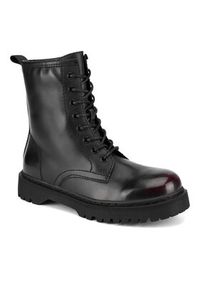 Jenny Fairy Trzewiki HY12659-1 Bordowy. Kolor: czerwony. Materiał: materiał #7