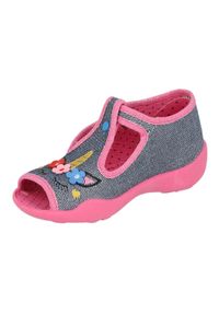 Befado obuwie dziecięce 213P134 różowe. Nosek buta: otwarty. Kolor: różowy. Materiał: bawełna, tkanina #2