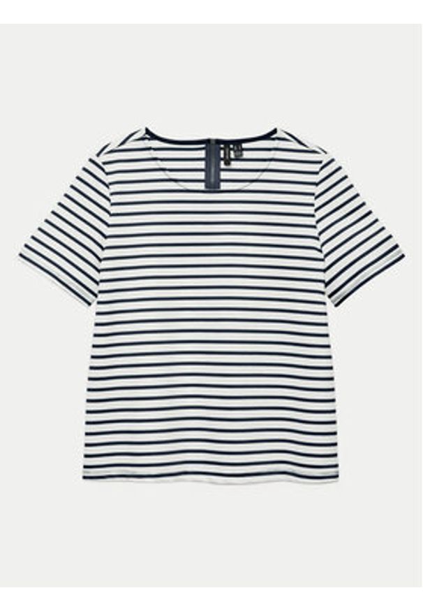 Vero Moda T-Shirt Abby 10304716 Biały Regular Fit. Kolor: biały. Materiał: syntetyk