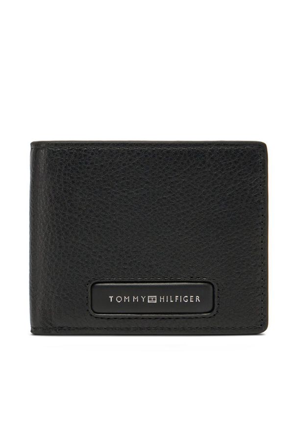 TOMMY HILFIGER - Tommy Hilfiger Duży Portfel Męski Th Monogram Mini Cc Wallet AM0AM13251 Czarny. Kolor: czarny. Materiał: skóra