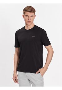 Bugatti T-Shirt 8350 35191 Czarny Regular Fit. Kolor: czarny. Materiał: bawełna
