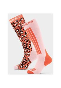 POEDERBAAS - Skarpety narciarskie damskie Poederbaas 2-pak. Kolor: pomarańczowy. Materiał: wełna, elastan, poliamid, akryl. Sport: narciarstwo #1